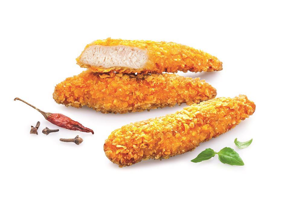 Spicy chicken fillets breaded